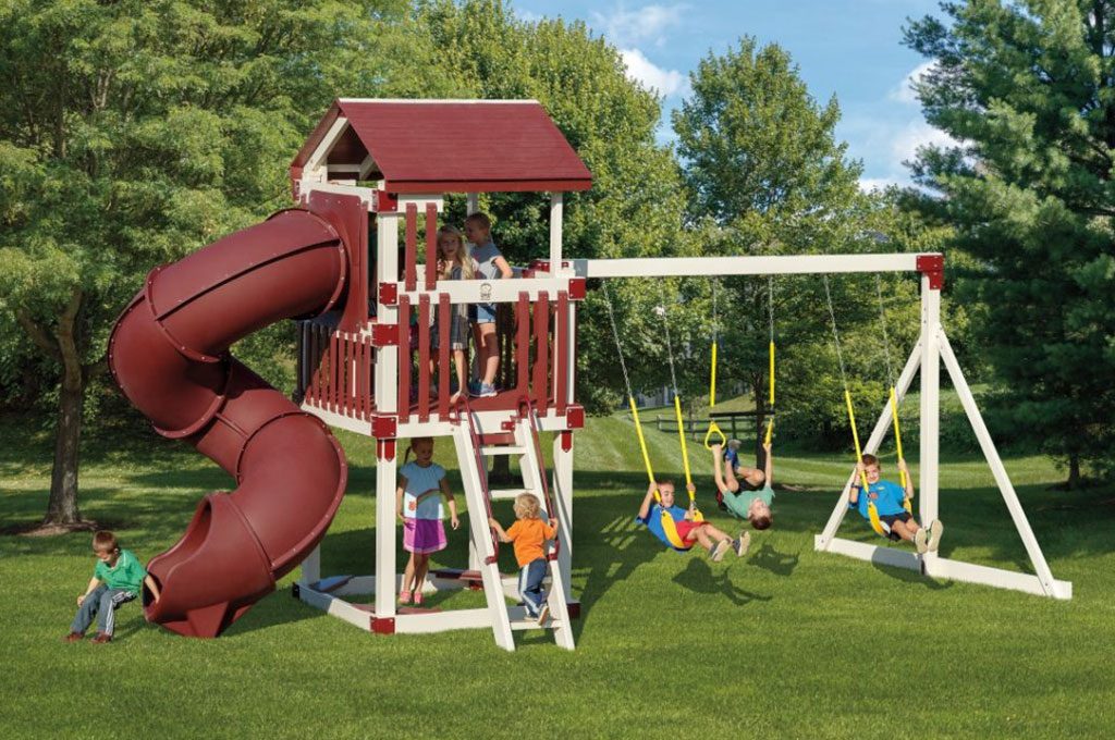 busy basecamp swing set package