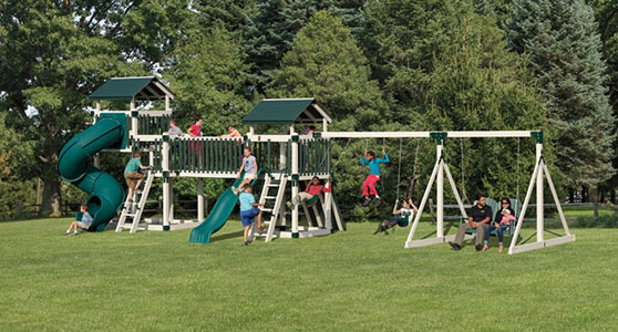 huge discovery depot backyard playground with swings for parents and kids huge discovery depot backyard playground