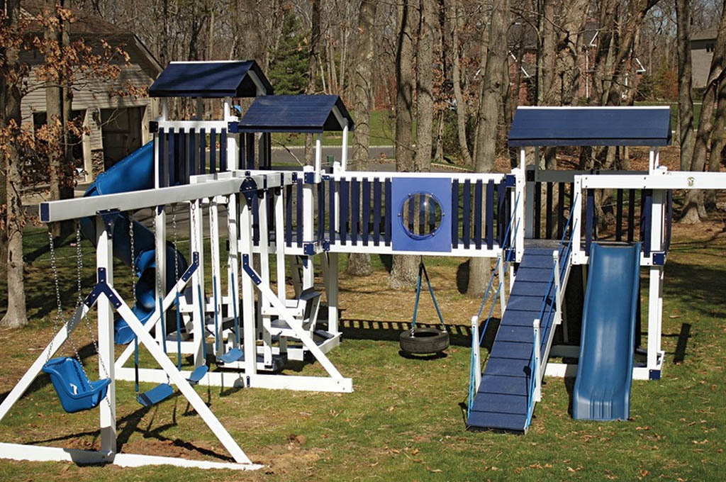 A custom swing set in South Carolina