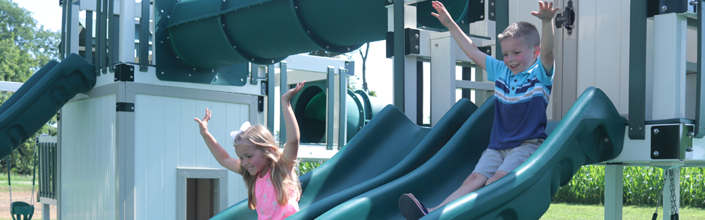 different types of playground slides
