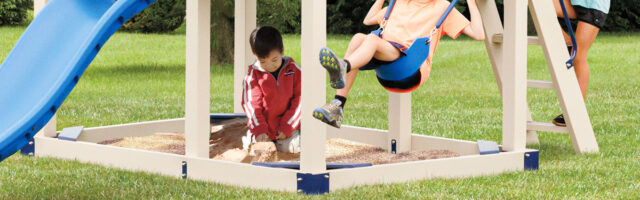 Kid playing with sand